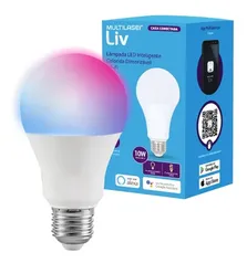 Smart Lâmpada Inteligente Multilaser Liv Wifi Led Comp Alexa