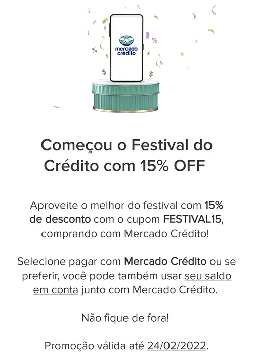 Imagem na descrição da promoção