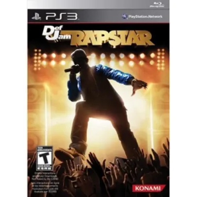 [Americanas]Game Def Jam Rapstar - PS3 por R$ 9