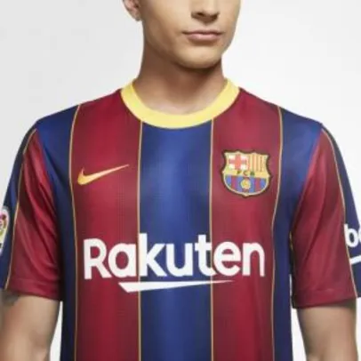 Camisa Nike Barcelona I 2020/21 Torcedor Pro Masculina (P e PP) - R$130