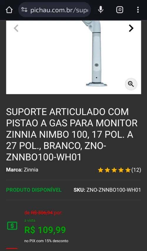 Imagem na descrição da promoção