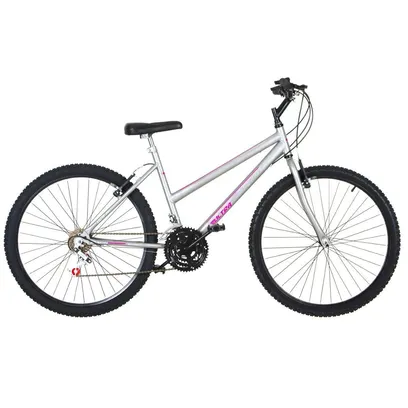 Foto do produto Bicicleta Feminina Aro 26 18 Marchas Cinza Fosco Ultra Bikes