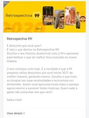 6 cupons de 20% de desconto 99Pop | Cidades Selecionadas Na Descrição