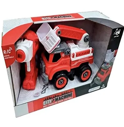 [PRIME] City Machine Multikids Caminhão de Bombeiros Resgate +3 Anos - BR1086, Vermelho | R$62