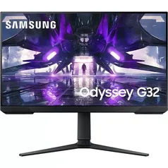 (AME SC R$1079) Monitor Samsung Odyssey G32 24 Full HD 165 Hz 1ms HDMI/DisplayPort FreeSync Premium