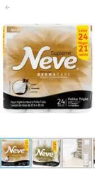 PAPEL HIGIÊNICO FOLHA TRIPLA NEVE SUPREME 24 ROLOS | R$26