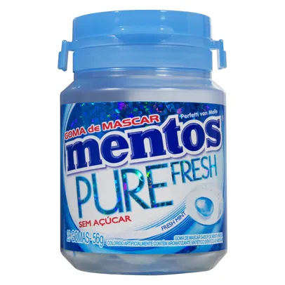 [REGIONAL 70% na 2aun] Goma de Mascar sem Açúcar Menta Mentos Fresh Mint 56g