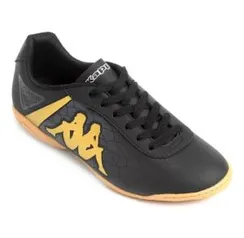 Chuteira Futsal Kappa Torpedo - Preto e Dourado - R$33