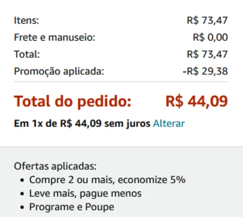 Imagem na descrição da promoção