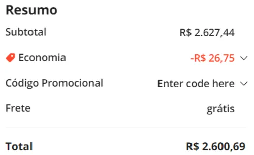 Imagem na descrição da promoção