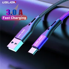 [NOVO USUÁRIO] Cabo USB-C 3A 3 metros | USLION