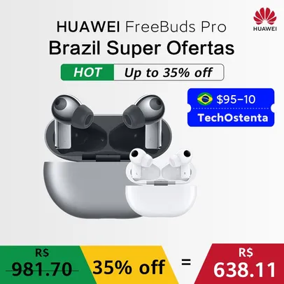 Fone de Ouvido Huawei Freebuds Pro - Versão Global | R$554