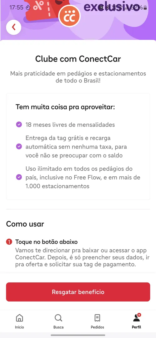 Imagem na descrição da promoção