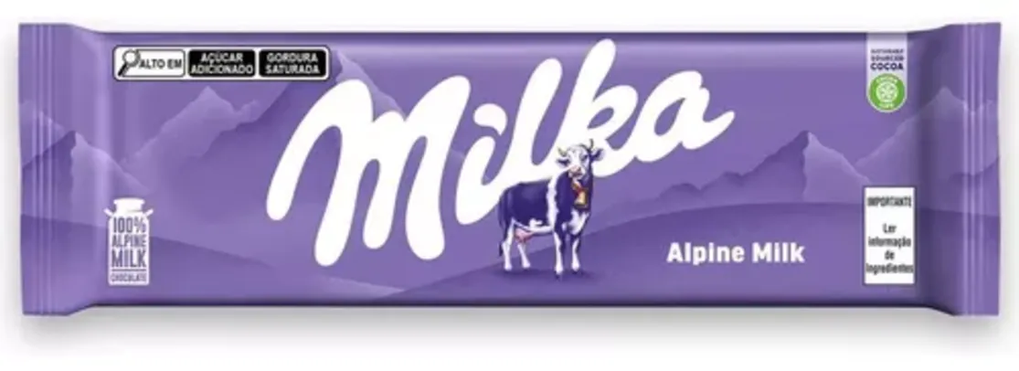 Milka Alpine Milk Chocolate ao leite 270g