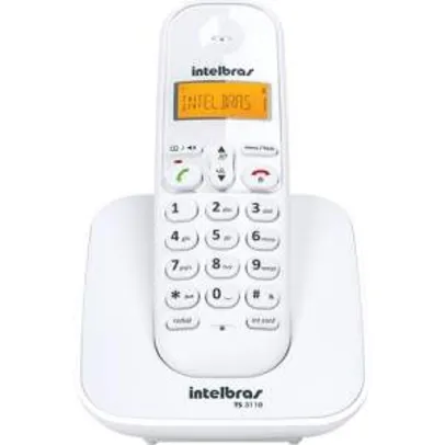 [Americanas] Telefone sem Fio Digital Intelbras TS3110 - R$72