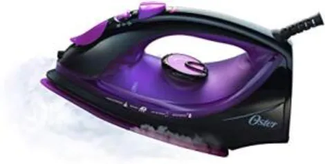 Ferro de Passar a Vapor Cerâmica, Roxo, 110v, Oster - R$83