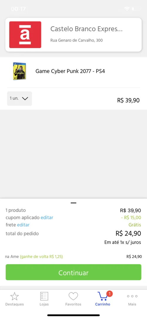 Imagem na descrição da promoção