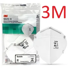 [R$4,74 unid] 20 Máscaras 3M PFF2 N95 9920h Hospitalar com Anvisa 