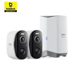 [TAXA INCLUSA] Kit para Câmeras de Segurança Sem Fio para Exterior, 2 Câmeras, Bateria de 210 Dias, Memória 16TB, Série N1 2K