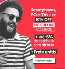 10% OFF em Smartfones, PCs e TVs no submarino