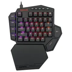 Teclado Mecânico Gamer Redragon Diti K585 RGB, Switch Outemu Blue, Black R$ 199