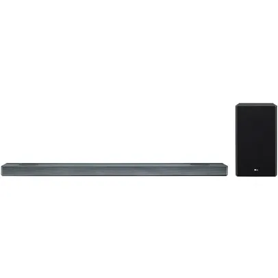 Soundbar LG 500W RMS, DTS X, Dolby Atmos, Bluetooth, Subwoofer Wireless, 4.1.2 Canais | R$2800