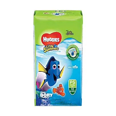 Fralda Huggies Little Swimmers para Mar/Piscina-Tamanho P com 12 tiras