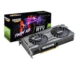 Placa de Vídeo INNO3D GeForce RTX 3060 TWIN X2, 12GB, GDDR6, DLSS, Ray Tracing, N30602-12D6-119032AH