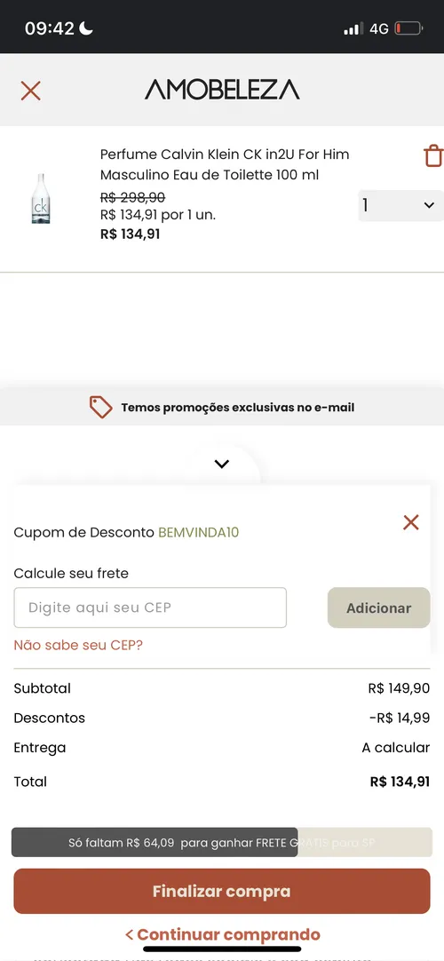 Imagem na descrição da promoção