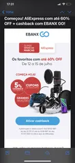 Cupons EBANX + cashback 5% pagando com EBANX