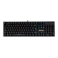 Teclado Mecanico Gamer TGT Sherman, Rainbow, ABNT2, Switch Azul, Preto, TGT-SHR-RBW01