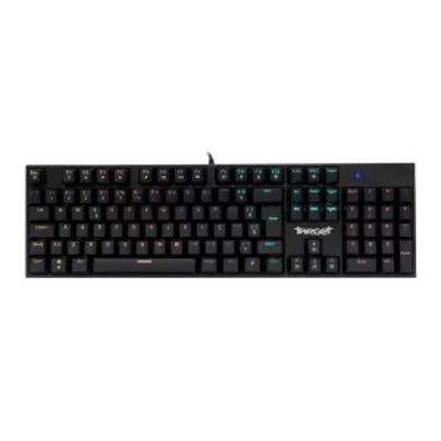 Teclado Mecanico Gamer TGT Sherman, Rainbow, ABNT2, Switch Azul, Preto, TGT-SHR-RBW01