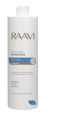 Óleo Corporal Raavi Neutro Para Massagem 1l Profissional