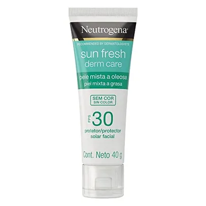 [REC] Fresh Protetor Solar Facial Para Pele Oleosa Derm Care Sem Cor FPS 30,40g