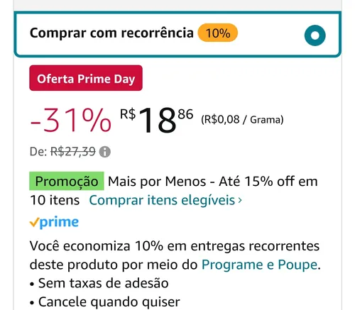 Imagem na descrição da promoção