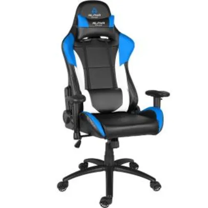 Cadeira Gamer Alpha Gamer Orion V2 Black/White/Blue - R$ 680