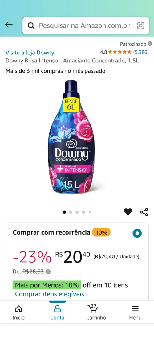 Imagem na descrição da promoção