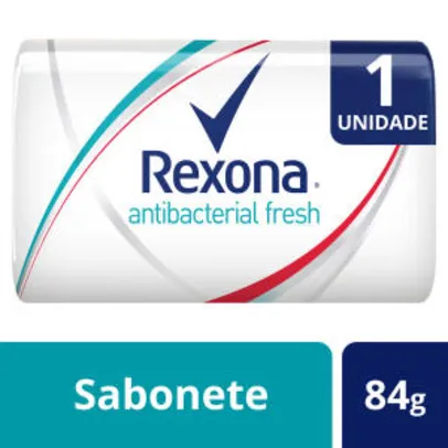 Sabonete Rexona Antibacterial Fresh 84g - Incolor | R$ 0,99