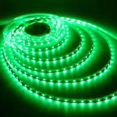 Fita Led 5050 Verde 300 Leds 12v Prova D'água 5 Metros