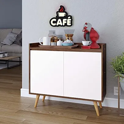 Aparador Balcão/Buffet para Sala de Jantar (Freijo/Off White)