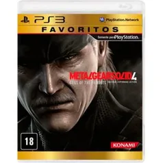 Game - Metal Gear Solid 4: Favoritos - PS3 - R$30