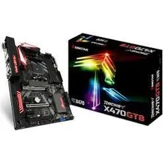 Placa Mãe Biostar Racing X470GT8, Chipset X470, AMD AM4, ATX, DDR4