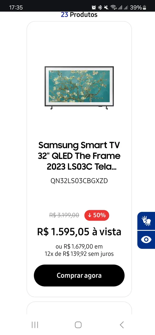 Imagem na descrição da promoção