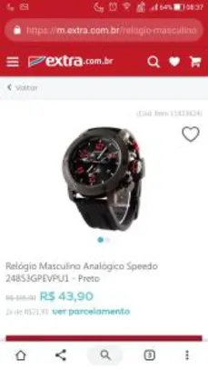 Relógio Masculino Analógico Speedo 24853GPEVPU1 - Preto - R$44