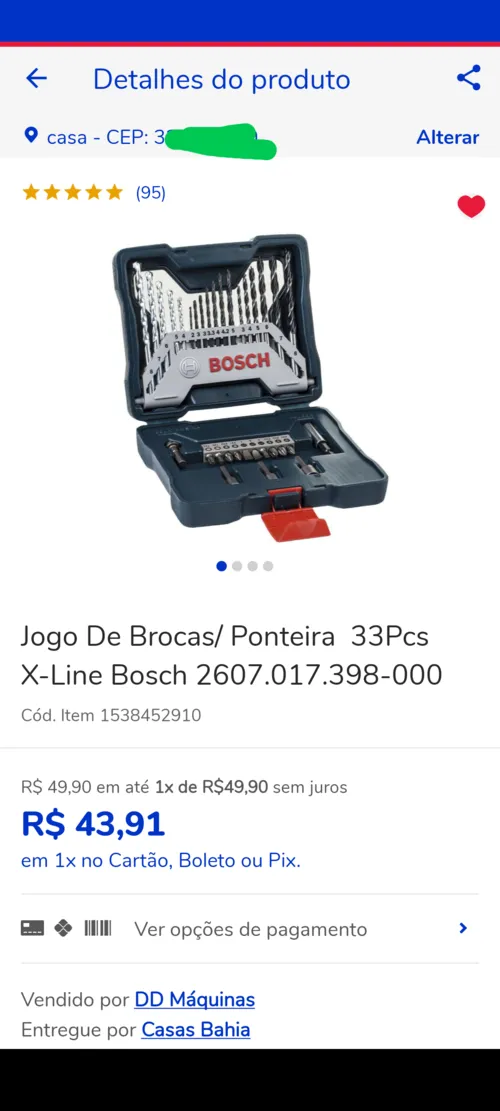 Imagem na descrição da promoção