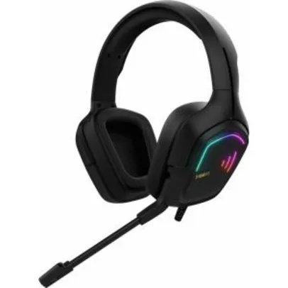 Headset Gamer Gamdias Hebe E2, Estéreo, RGB, Vibração, Black | R$ 166