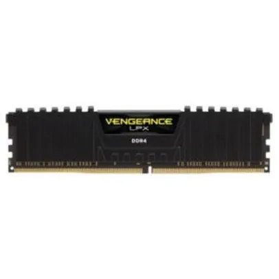 Memória Corsair Vengeance LPX 8GB 3000Mhz DDR4 C16 Black | R$269