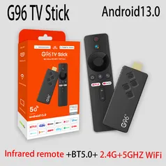 (Taxa Inclusa) G96 ATV Mini TV Stick, Android 13, Allwinner H313, Quad Core, Cortex A53, suporte a vídeo 8K, 4K