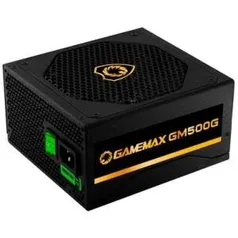 Fonte Gamemax GM500G, 500W, 80 Plus Gold, Semi-Modular | R$480