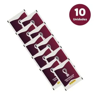 [AME R$27] Kit com 10 Envelopes de Figurinhas da Copa do Mundo Qatar 2022 - 1ª Ed.